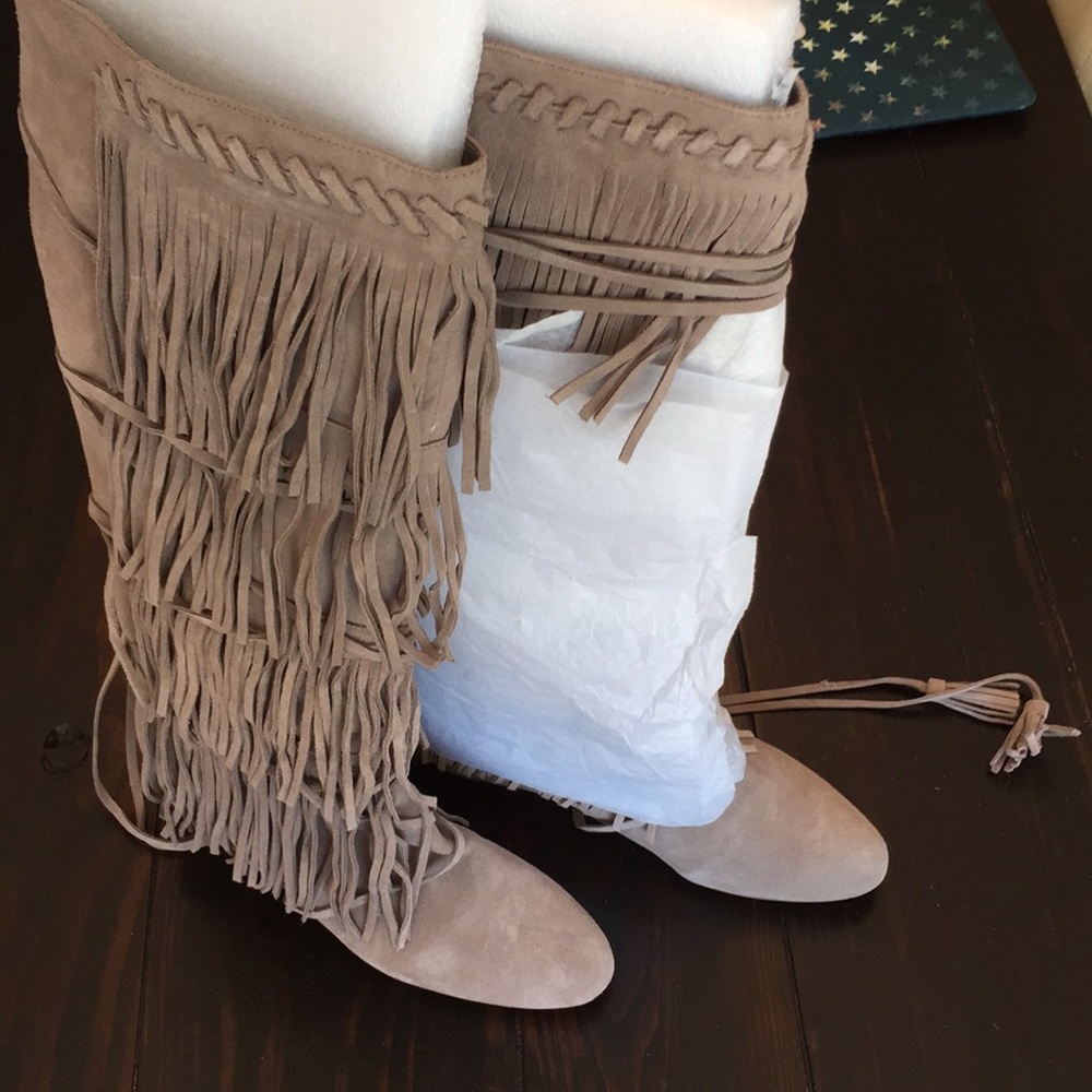 genuine suede Steve Madden knee high boots